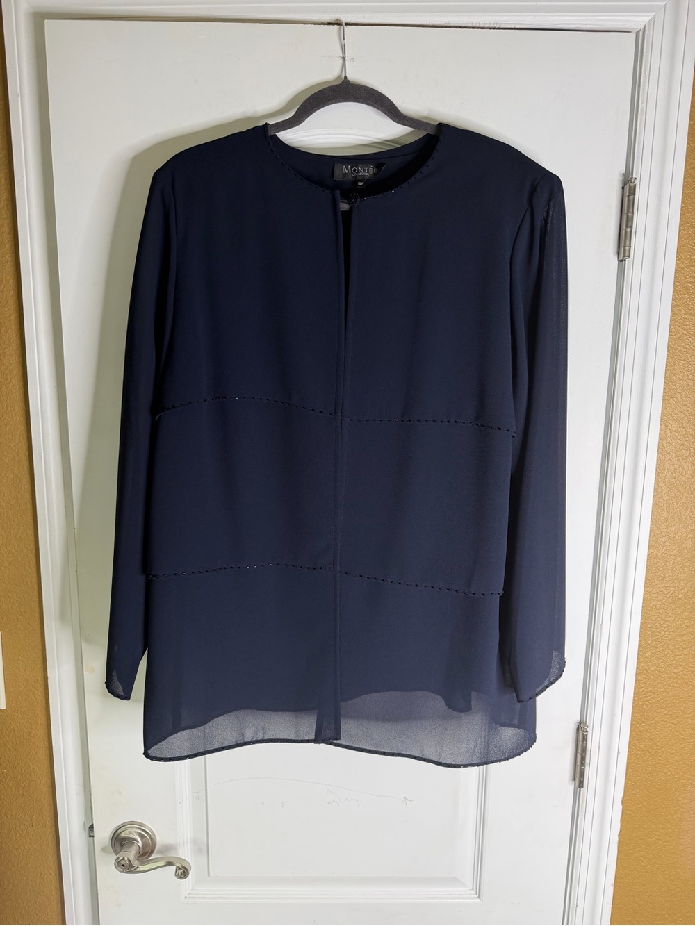 Montee Collection Formal Mother of The Bride Sheer 2 Pc Jacket and Tank Size 18W